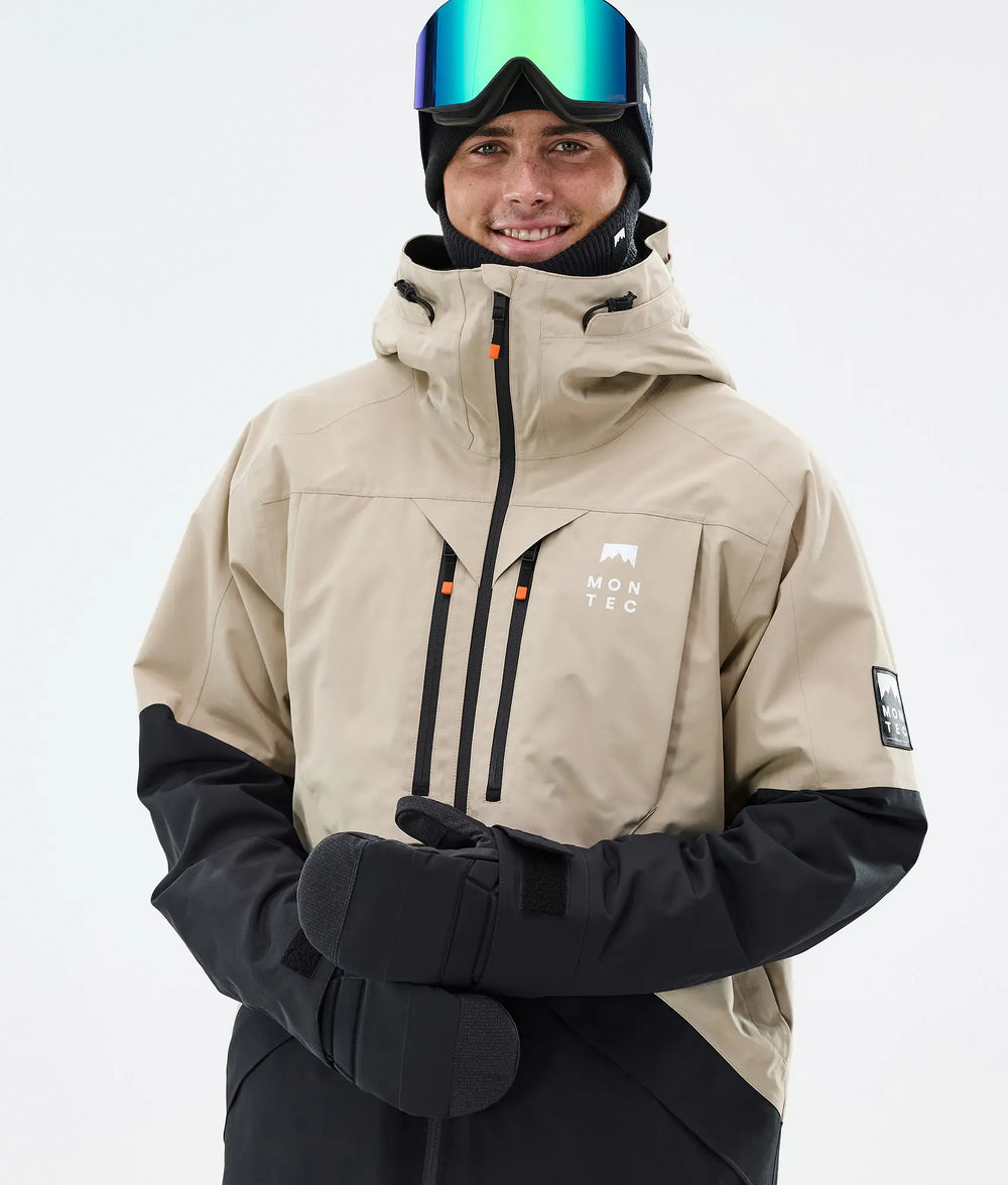 Arch Veste de ski pour homme – Sable / Noir