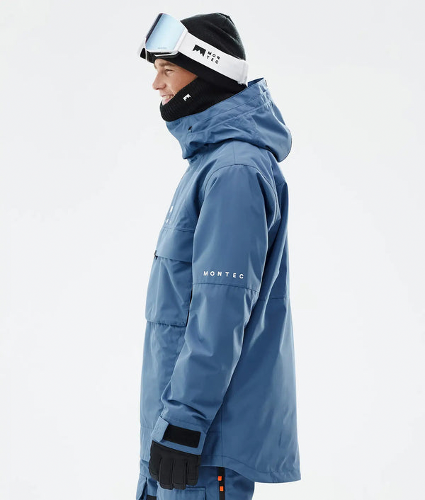 Dune Veste de ski pour homme – Bleu acier