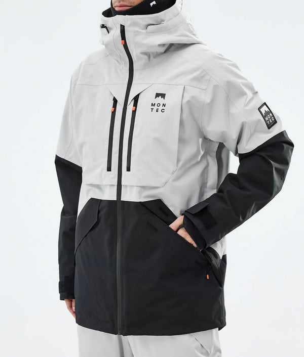 Arch Veste de ski pour homme – Gris clair / Noir