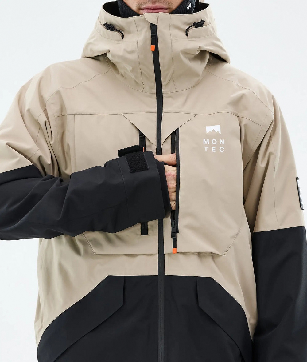 Arch Veste de ski pour homme – Sable / Noir